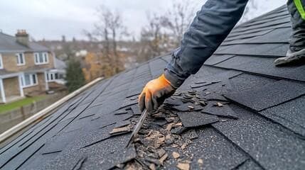 Non-friable asbestos roof sheeting on a Brisbane home